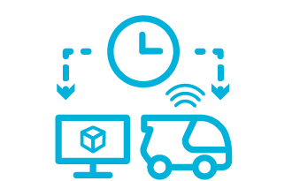 Ultra-low latency.png Icon of a device sending data to another device with little delay