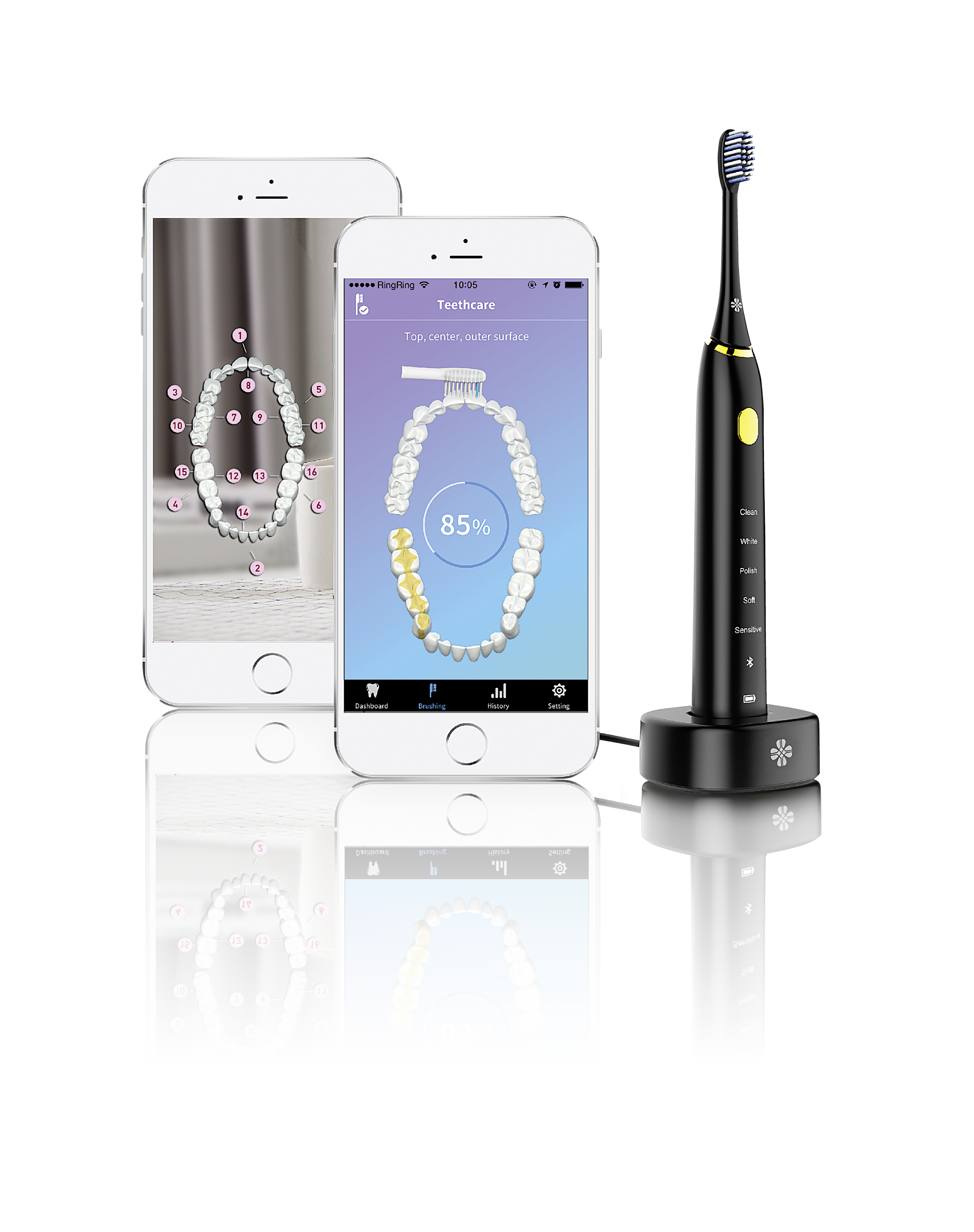 toothbrush that connects to phone