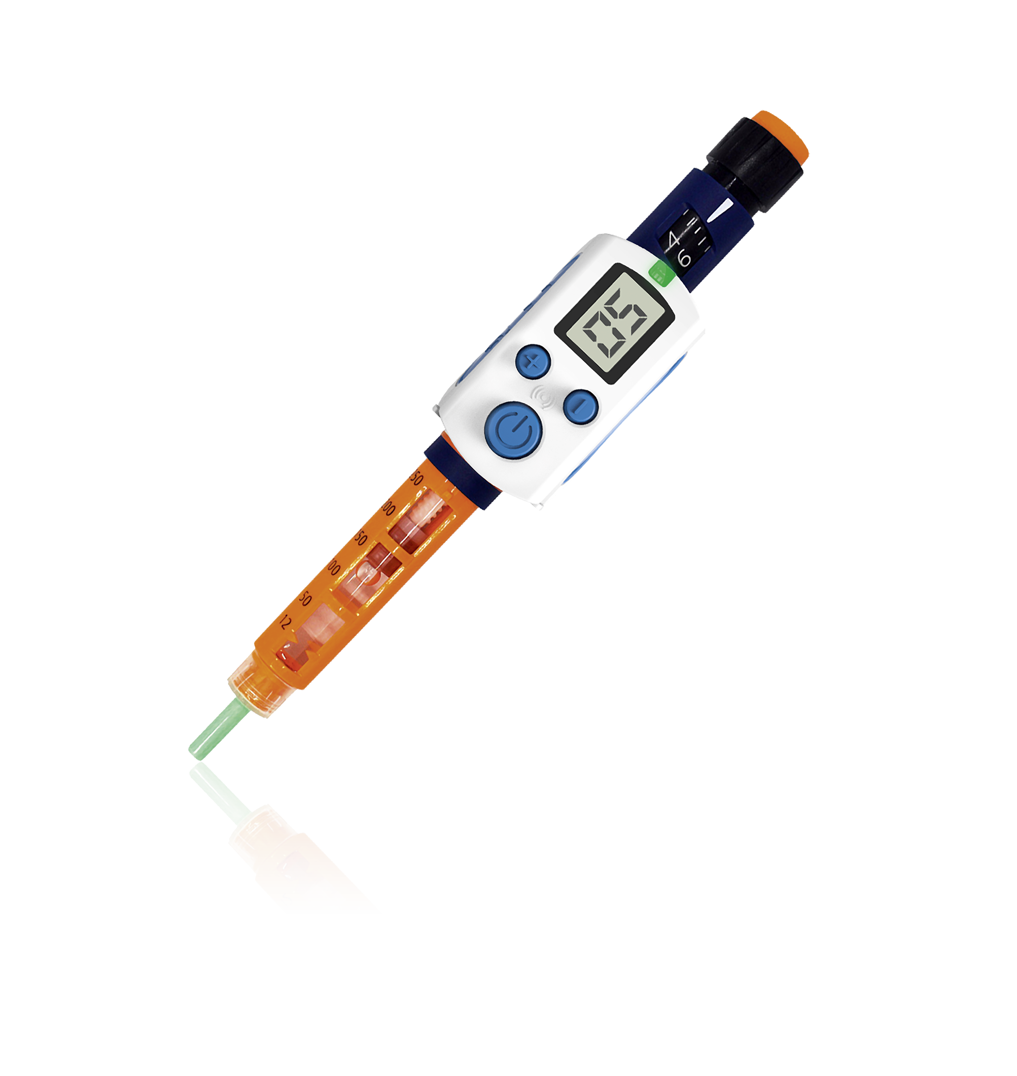 CLIPSULIN attached to insulin pen