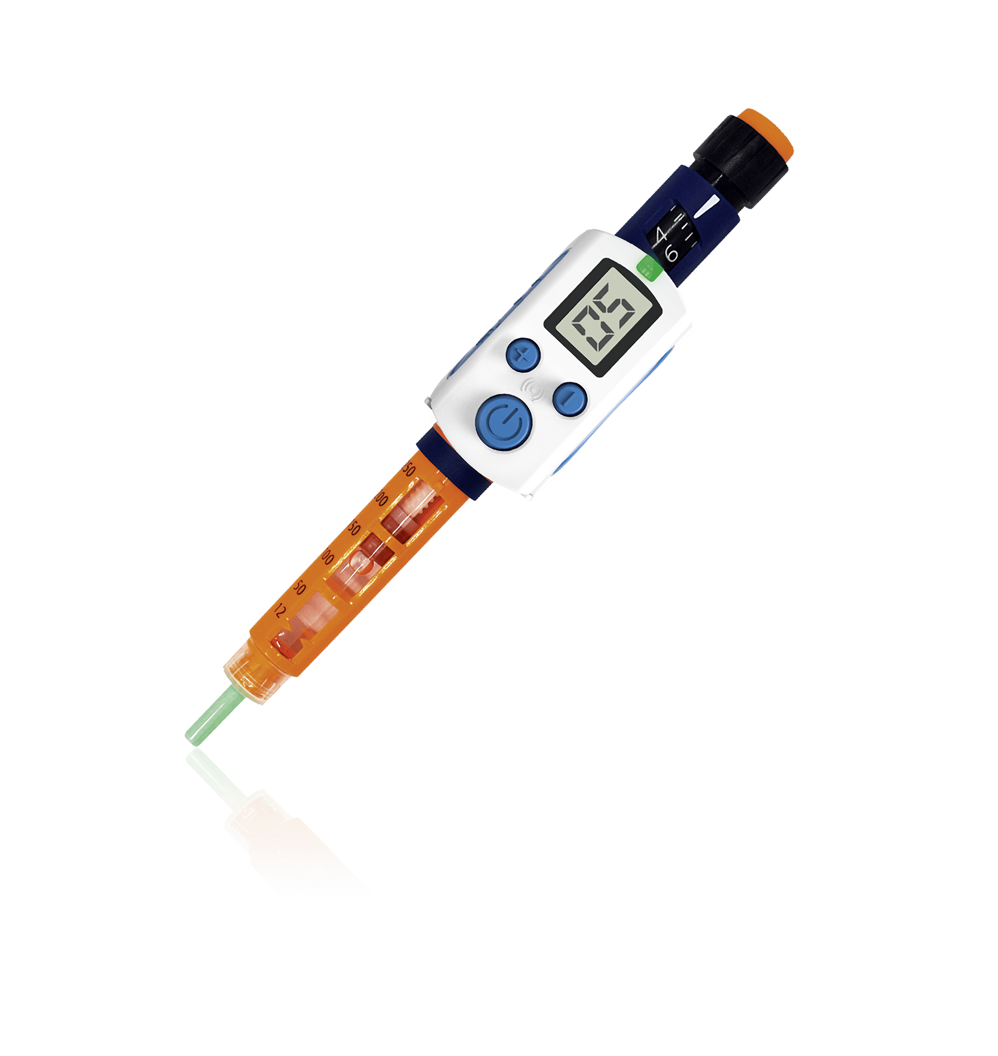 CLIPSULIN attached to insulin pen