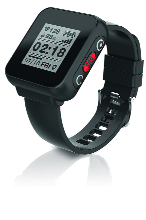 LTE-M smart watch provides GPS location, SOS, and heart rate monitoring  solution for athlete performance and safety applications 