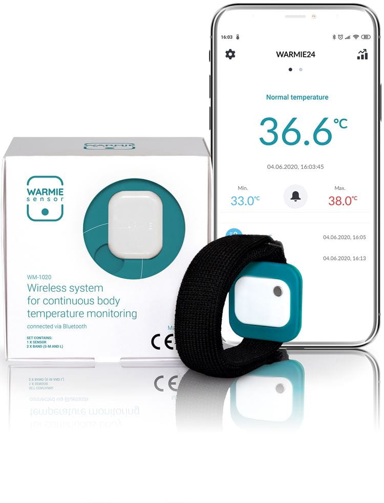 Bluetooth Wearable Thermometer