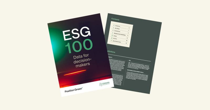ESG 100 report front cover
