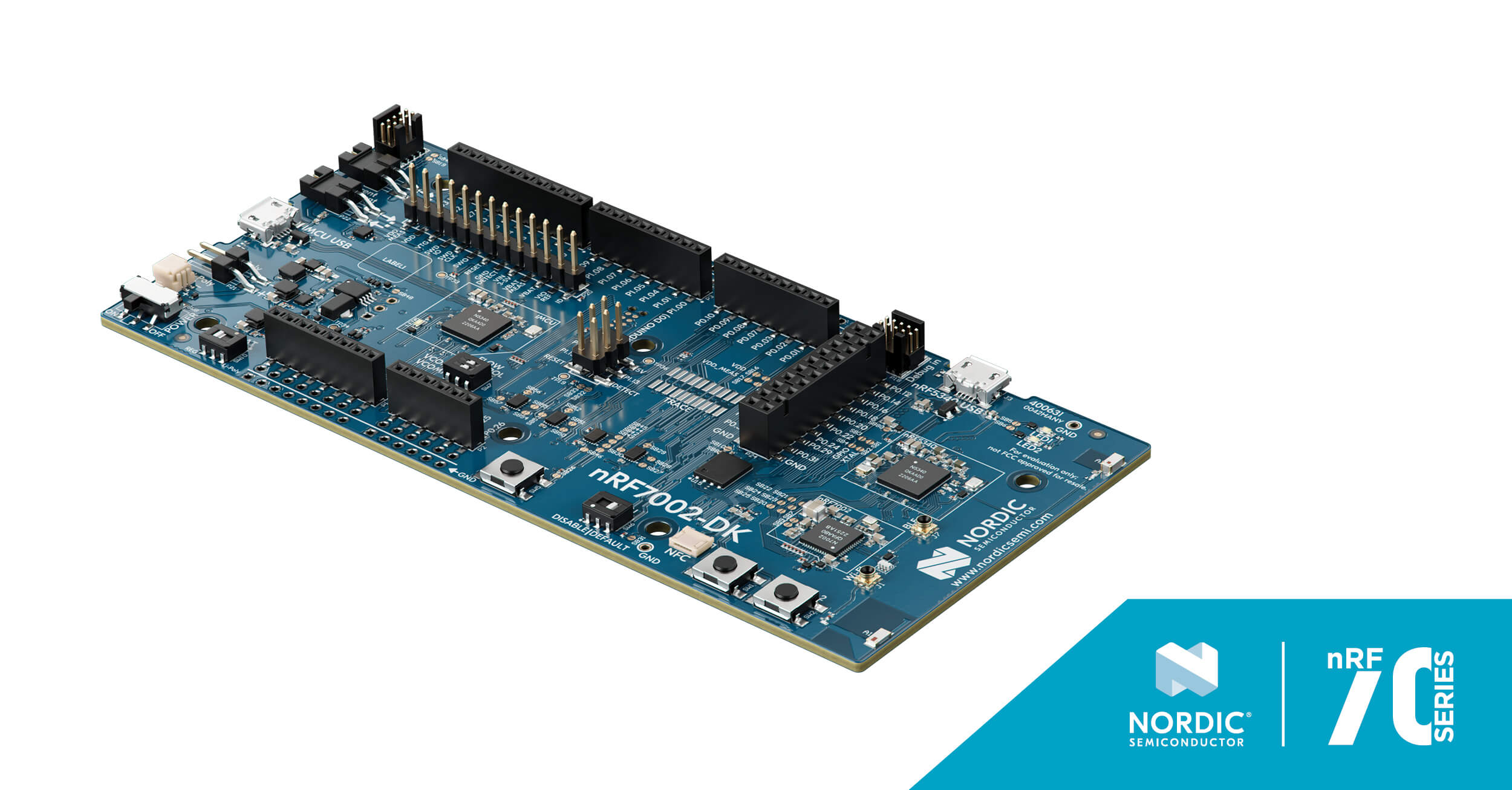 マザーボード Nordic Semiconductor nRF7002-DK nRF7002 DK - Development kit for the nRF7002, a Wi-Fi 6