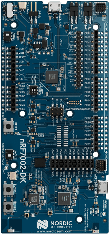 nRF7002 DK - Development kit for the nRF7002, a Wi-Fi 6 companion IC ...