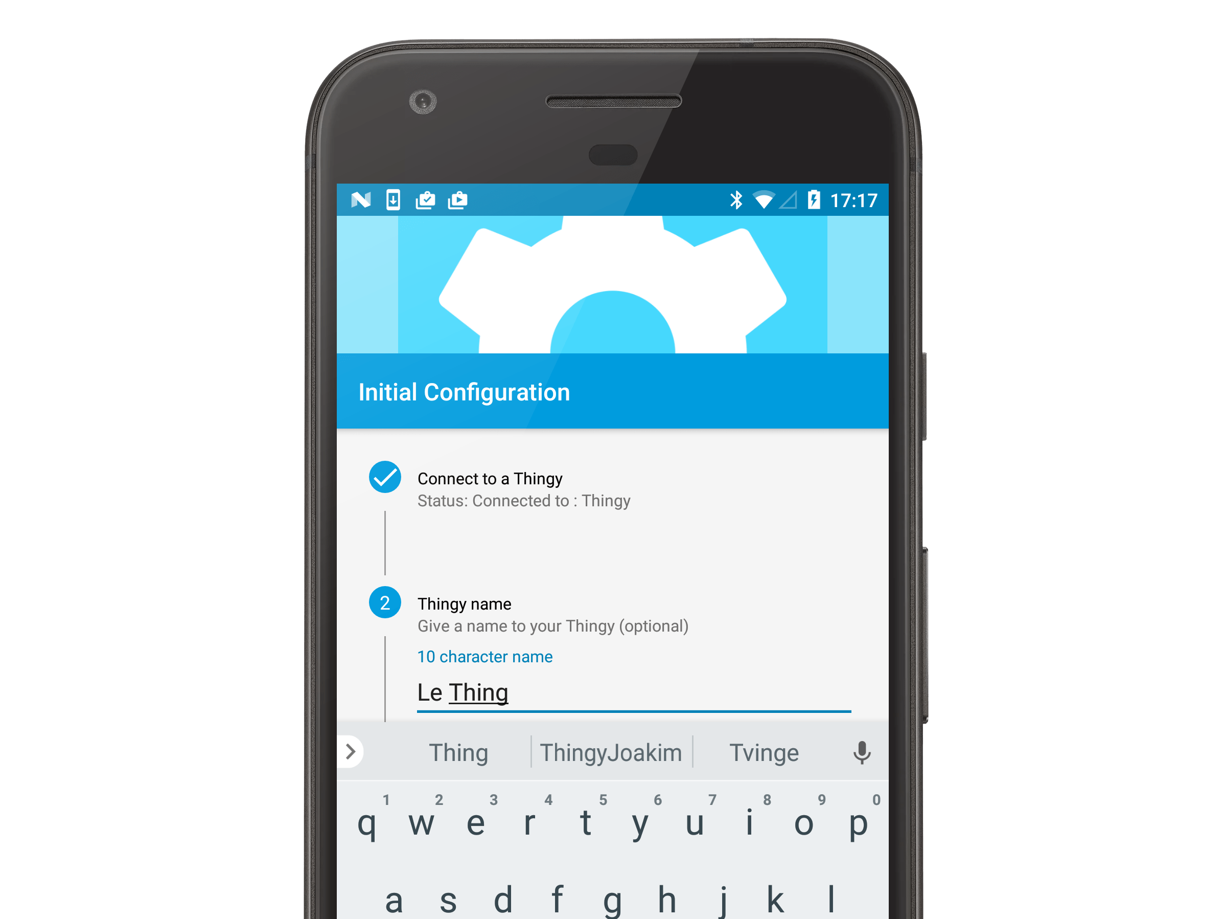 Getting started with Thingy