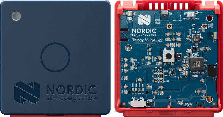 Nordic Thingy:53 cover and PCB
